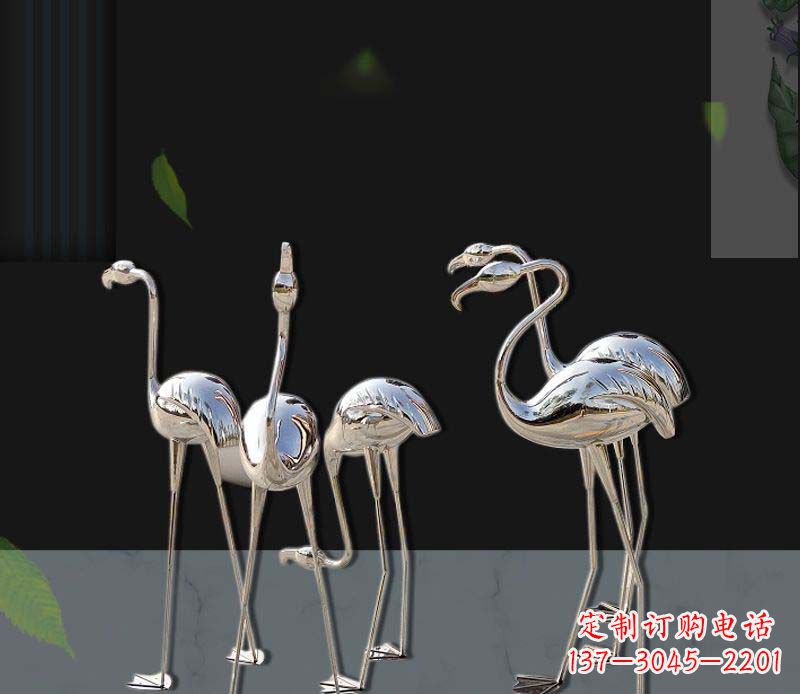 山西非凡之美不锈钢火烈鸟雕塑