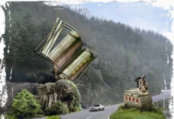 山西神农本草经竹简雕塑——传承中华文化精髓