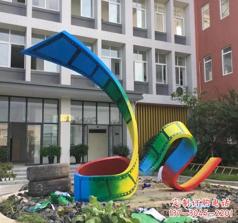 山西不锈钢烤漆艺术胶卷雕塑——缔造艺术精品