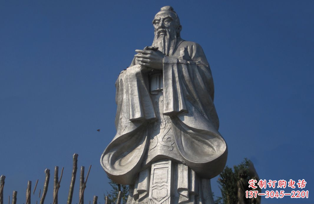山西不锈钢孔子人物雕塑——传承中华文化的精神象征
