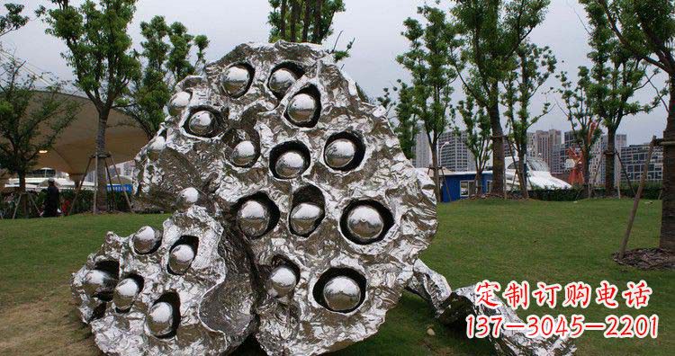 山西不锈钢莲蓬精美雕塑铸就华丽景观