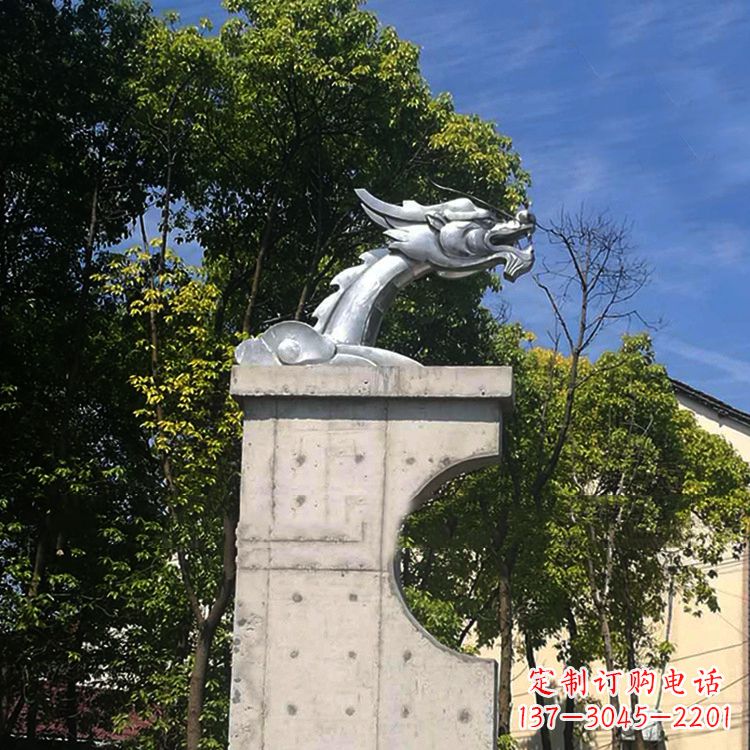 山西不锈钢龙雕塑——传承中华文化精髓