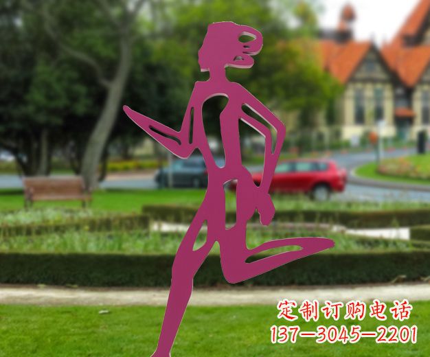 山西精美不锈钢女人雕塑