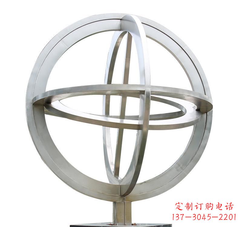 山西不锈钢镂空地球仪雕塑——展示地球的美丽与神奇