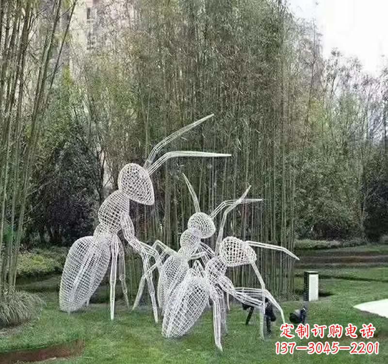 山西不锈钢镂空蚂蚁雕塑2