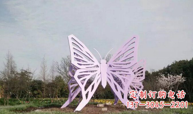 山西不锈钢蝴蝶雕塑美丽的艺术装点
