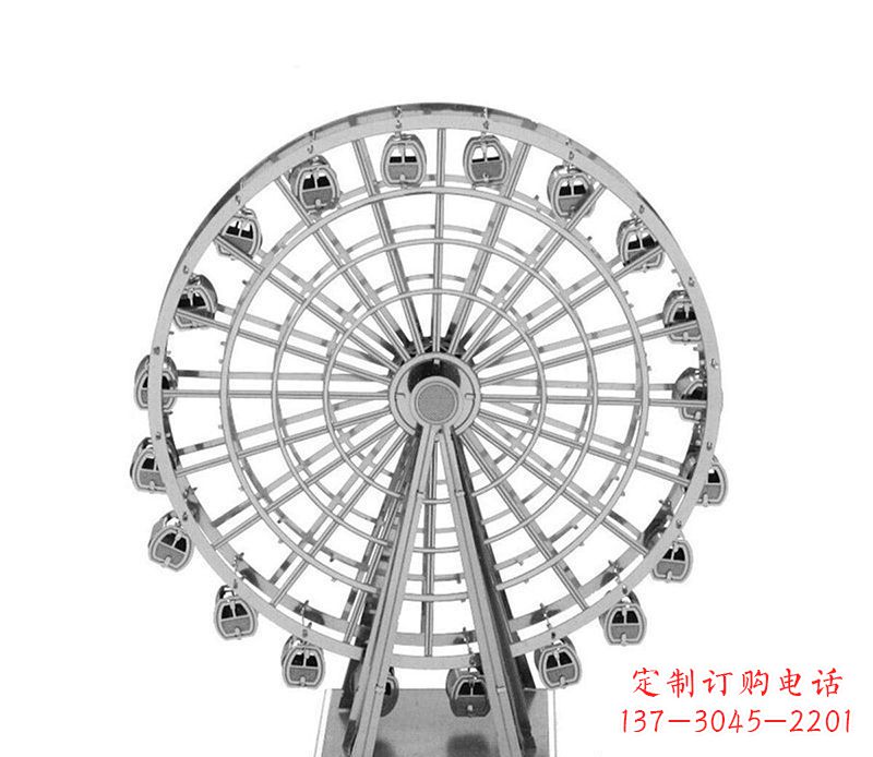山西不锈钢摩天轮雕塑引领城市风采