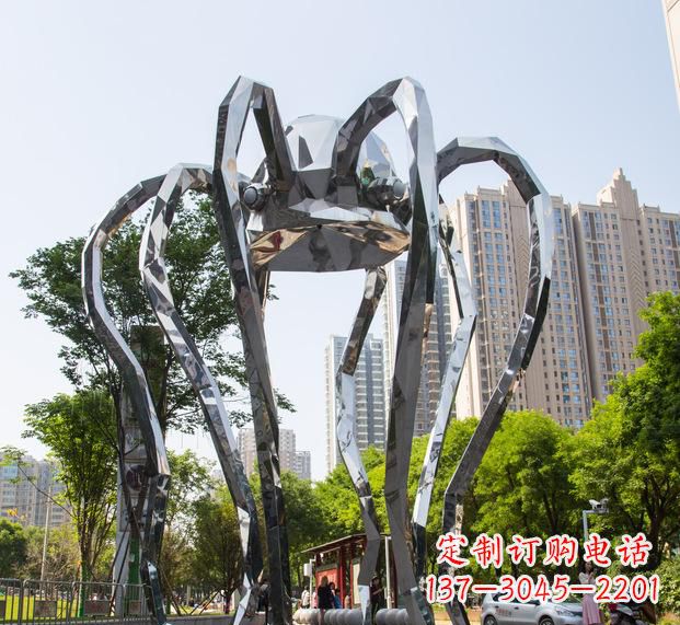 山西精致的不锈钢螃蟹雕塑