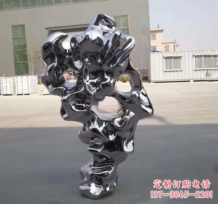 山西不锈钢抛光太湖石雕塑