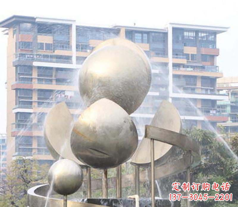 山西不锈钢喷泉雕塑美丽与自然的完美结合