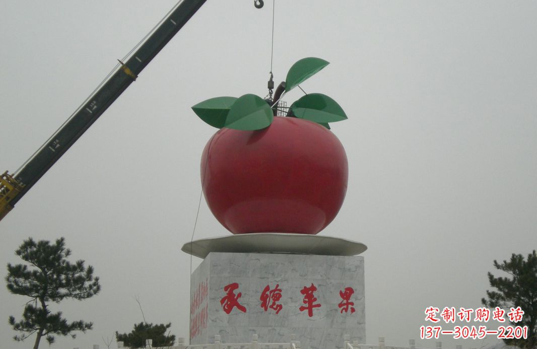 山西不锈钢苹果雕塑精美绝伦的艺术杰作