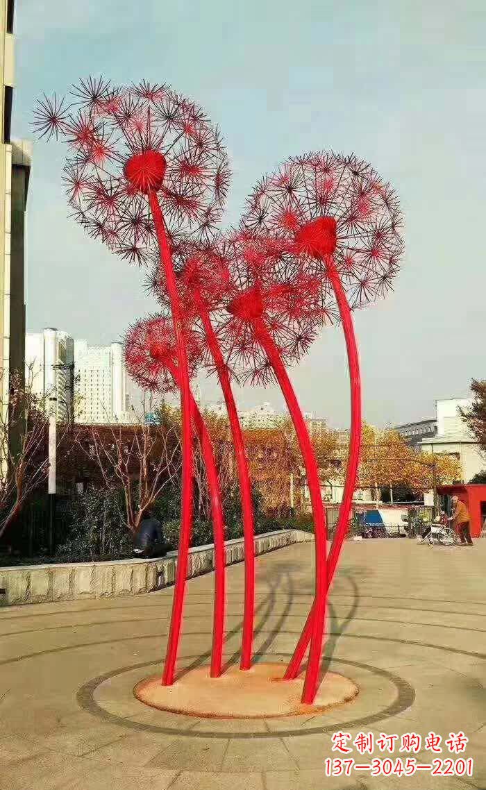 山西不锈钢蒲公英美丽的雕塑之作