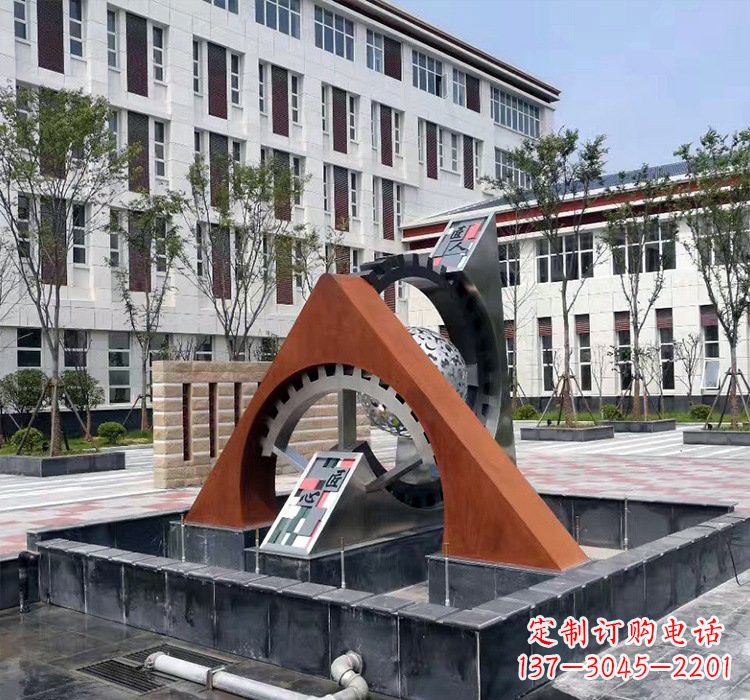 山西不锈钢齿轮雕塑精湛工艺展现匠心
