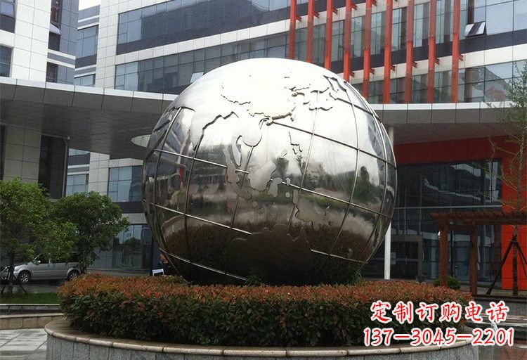 山西不锈钢地球雕塑传递环保意识