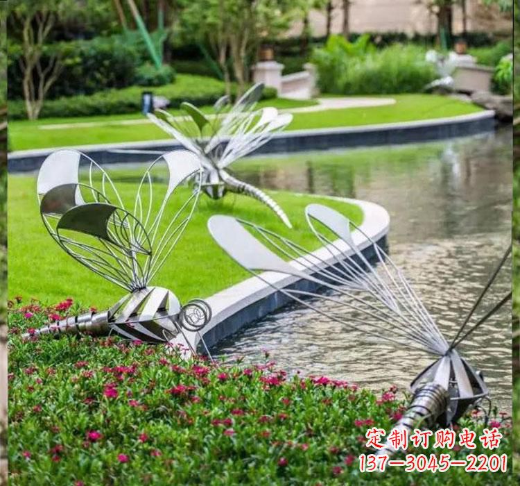 山西不锈钢蜻蜓一件完美的动物雕塑
