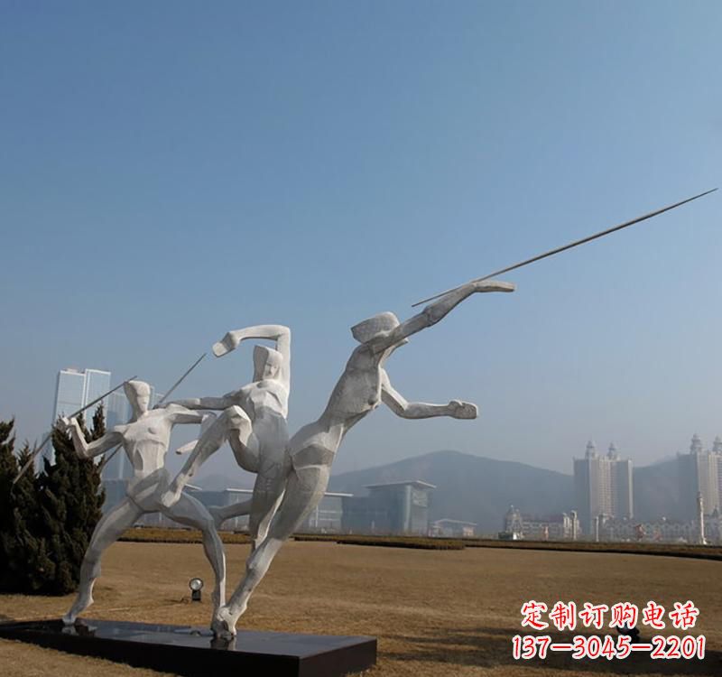 山西不锈钢扔标枪雕塑