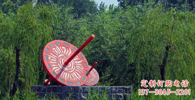 山西不锈钢日晷校园雕塑点亮校园时光