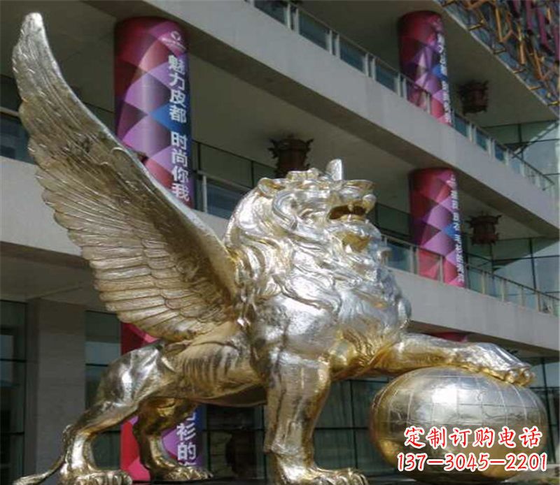 山西不锈钢狮子雕塑