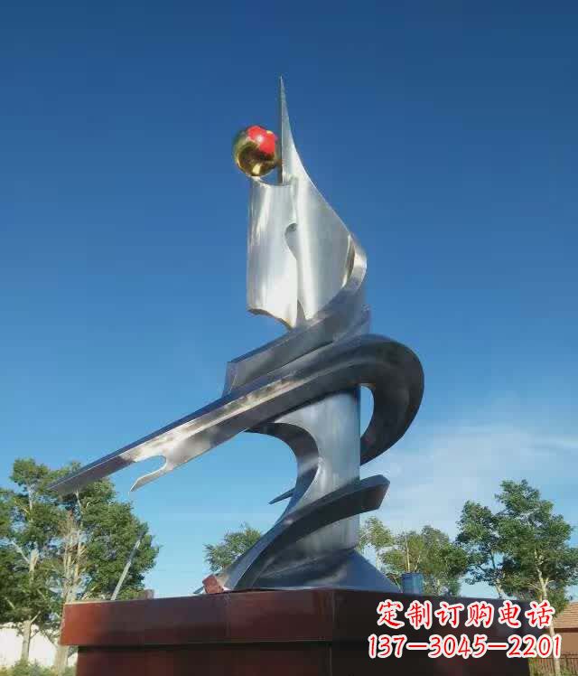 山西利用不锈钢创作书籍雕塑