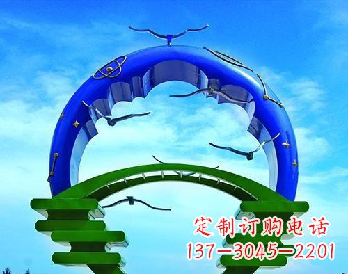 山西不锈钢书籍的海洋校园雕塑
