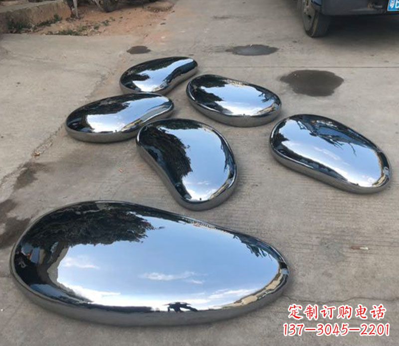 山西不锈钢水滴公园雕塑
