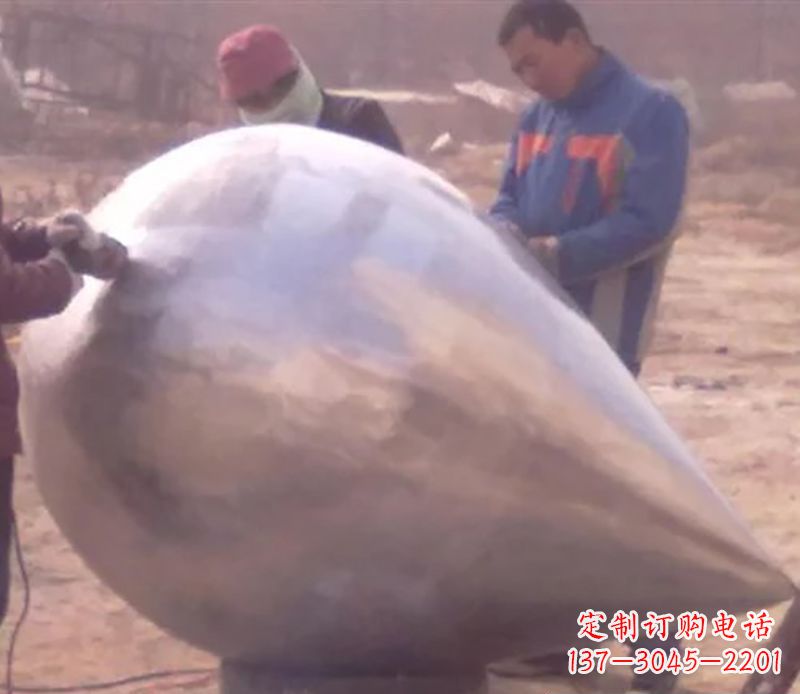 山西不锈钢水滴广场雕塑