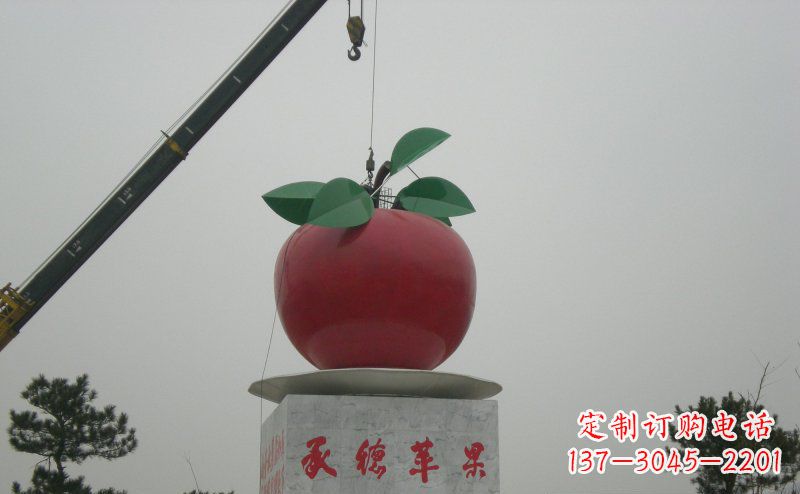 山西不锈钢苹果雕塑艺术与美学的完美结合