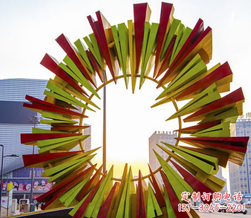 山西绚烂太阳,精美不锈钢太阳花雕塑