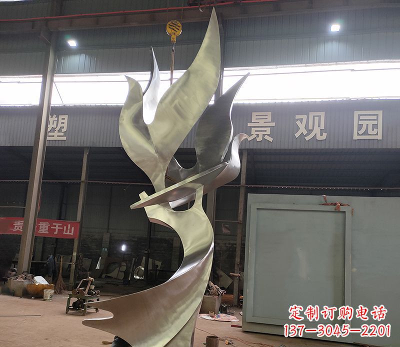 山西不锈钢天鹅大雁雕塑 
