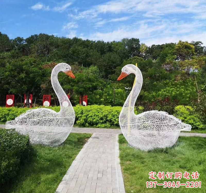 山西不锈钢天鹅雕塑