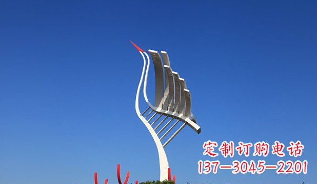 山西不锈钢天鹅丹顶鹤仙鹤雕塑