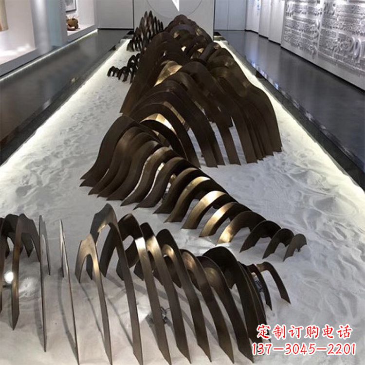 山西不锈钢铁艺假山雕塑让自然风景回归