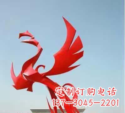 山西不锈钢铁艺凤凰雕塑美丽的象征