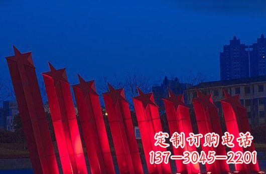 山西不锈钢五角星雕塑