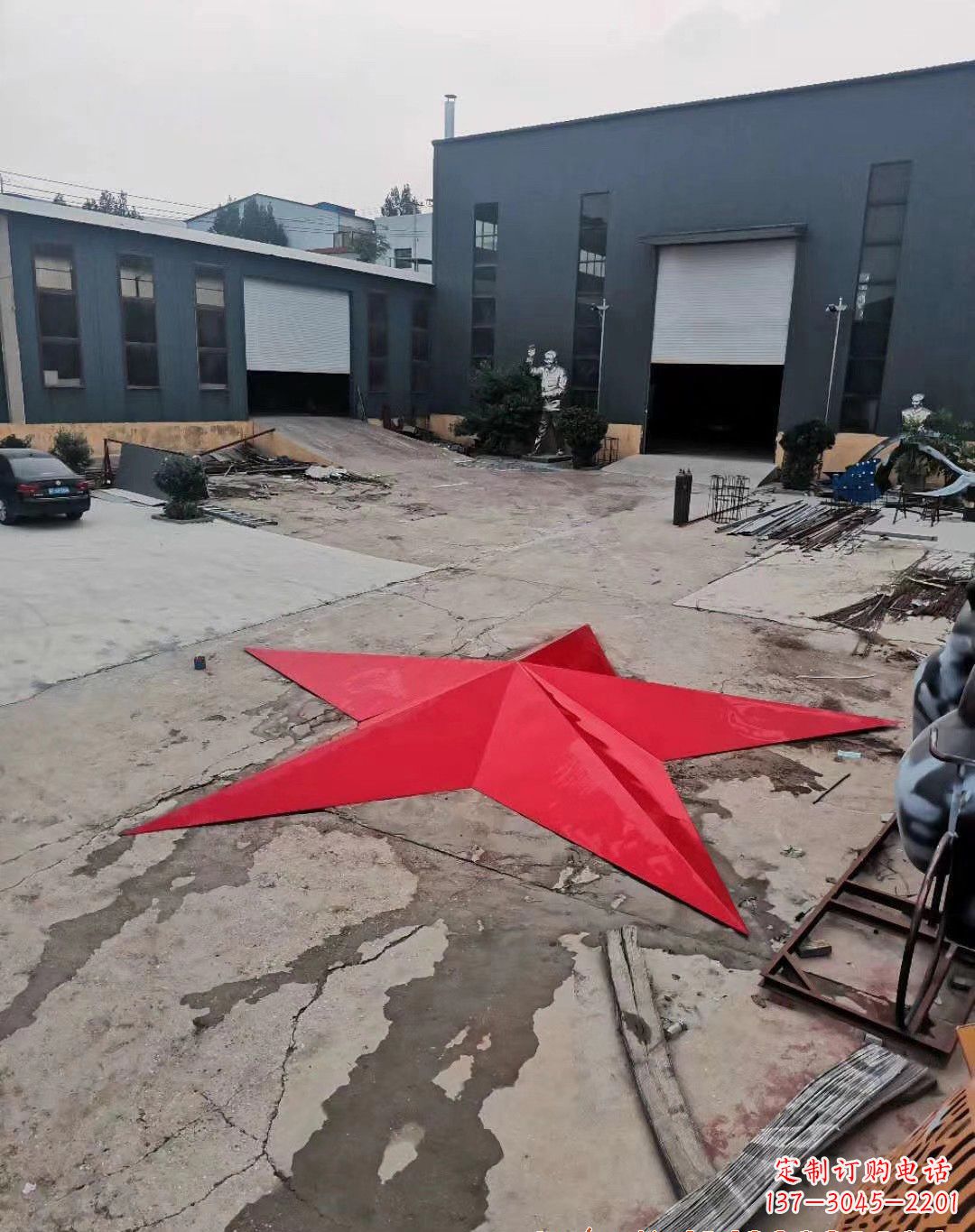山西五角星的魅力不锈钢景观雕塑