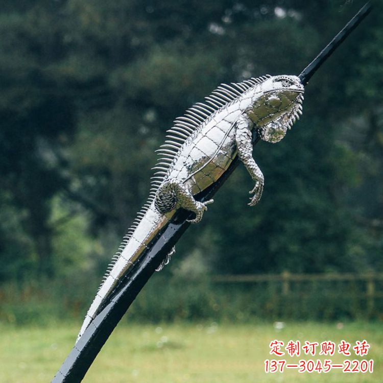 山西不锈钢蜥蜴雕塑艺术的精美体现