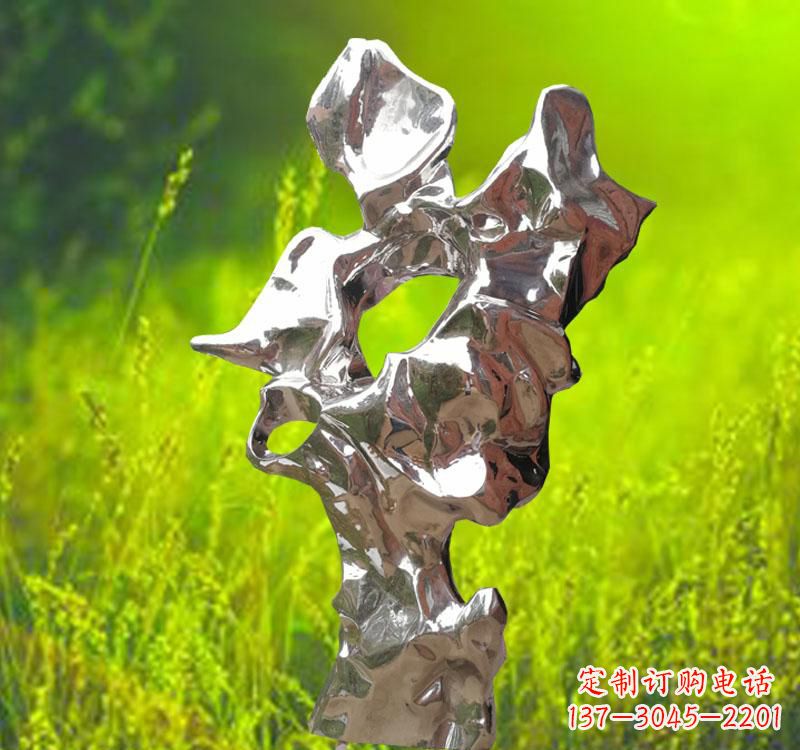 山西太湖石雕塑精致的不锈钢艺术
