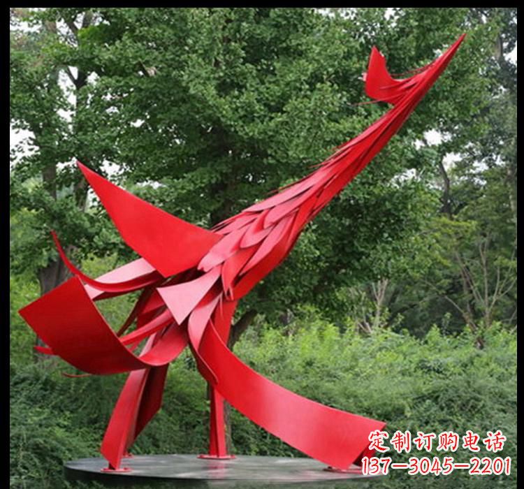 山西不锈钢凤凰雕塑——美丽而神秘的象征