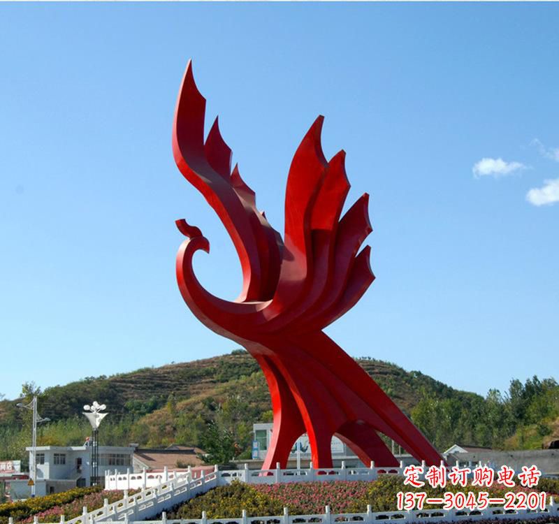 山西不锈钢现代凤凰雕塑