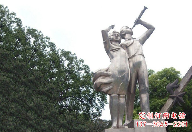 山西不锈钢小学生雕塑缔造美丽校园新风貌