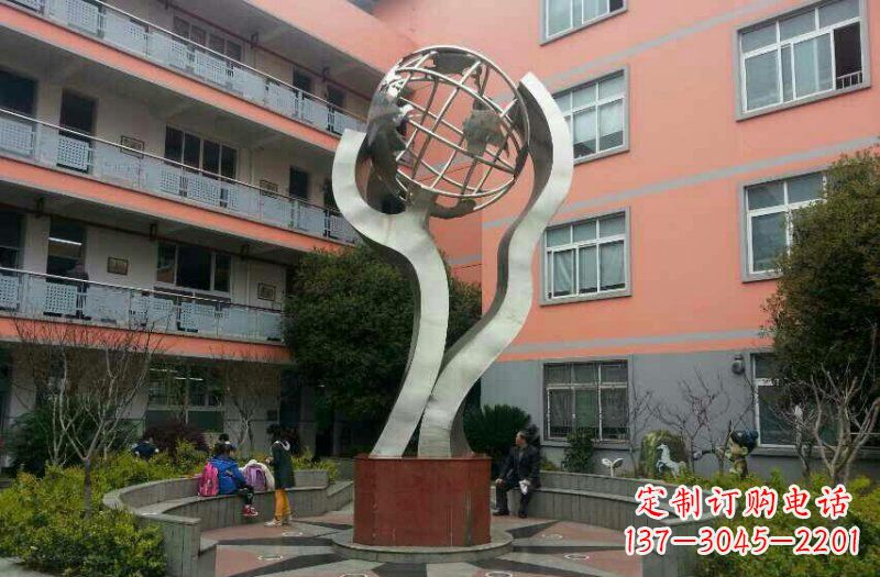 山西不锈钢地球雕塑传承世界文化
