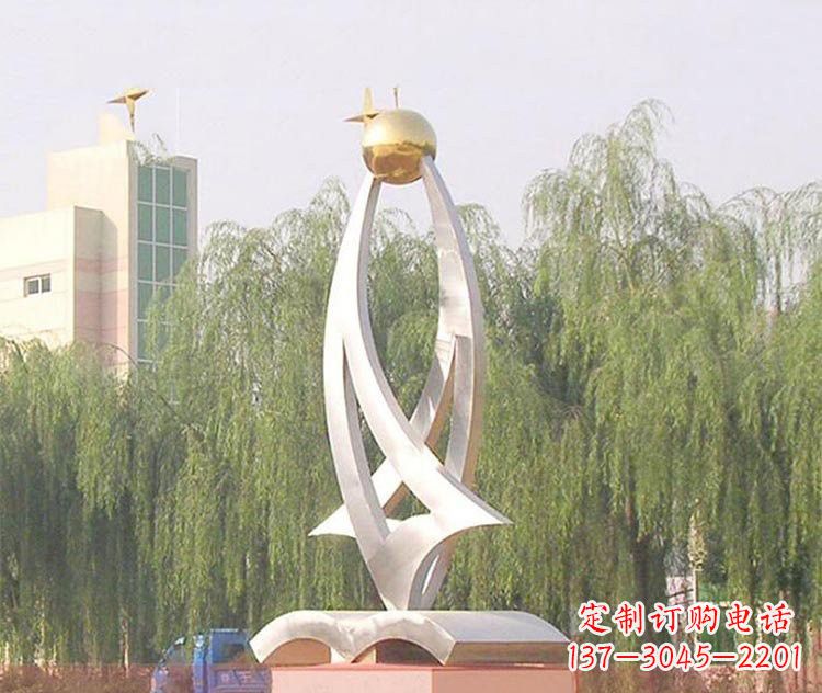 山西铭记校园美好——不锈钢书籍雕塑