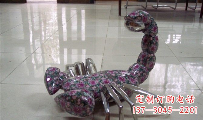 山西不锈钢蝎子雕塑精美的装饰品