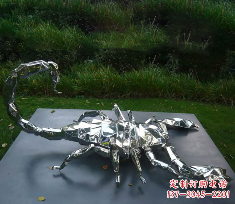 山西不锈钢蝎子雕塑精致且充满魅力