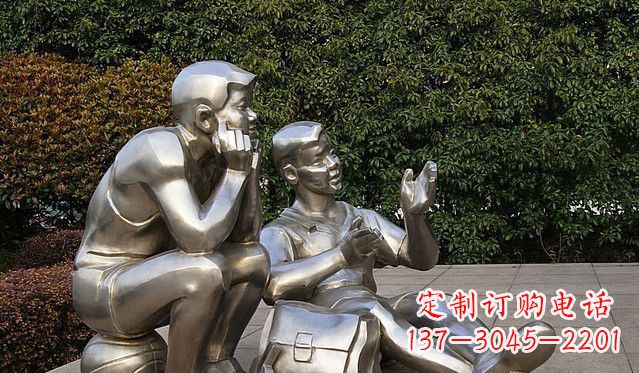 山西不锈钢的学生雕塑