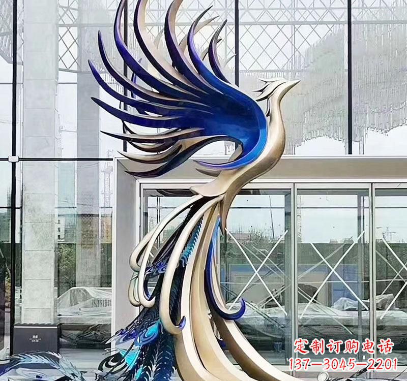 山西不锈钢艺术凤凰雕塑——璀璨夺目的艺术之美