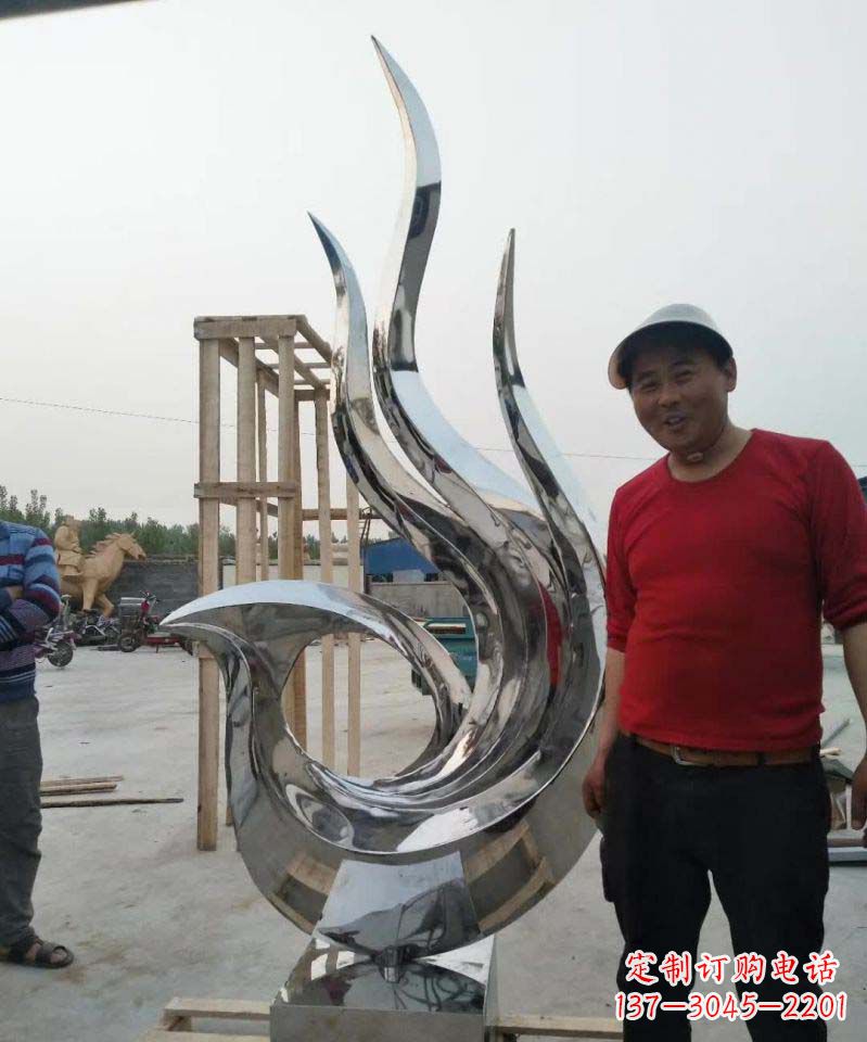 山西不锈钢艺术之美——凤凰雕塑