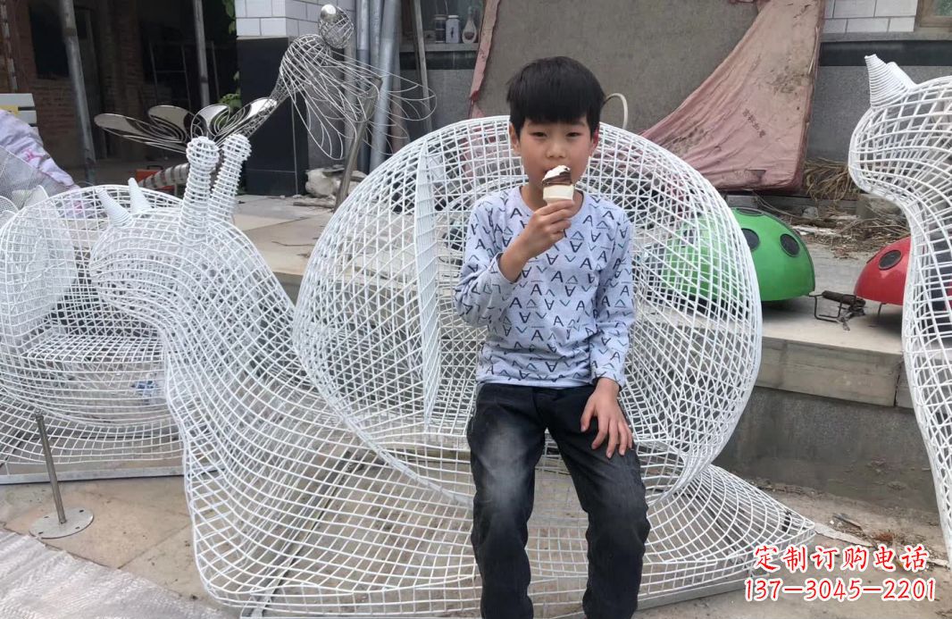 山西精美不锈钢蜗牛雕塑