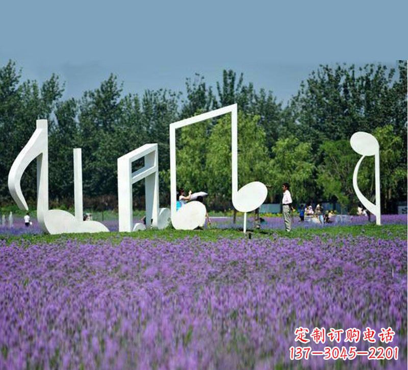 山西不锈钢音符雕塑音乐与艺术的完美结合