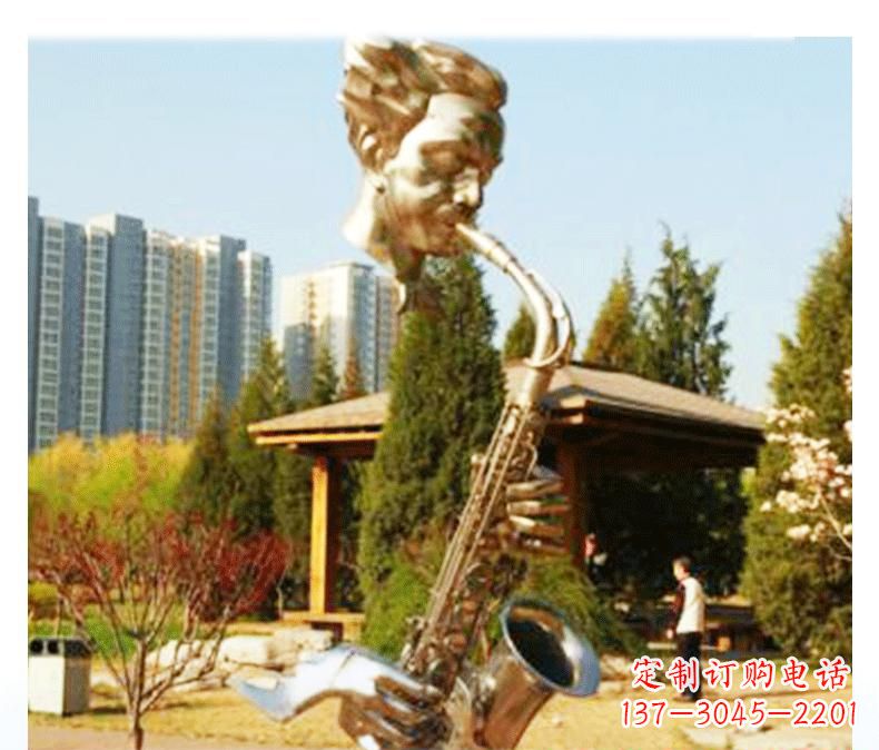 山西不锈钢音乐萨克斯雕塑